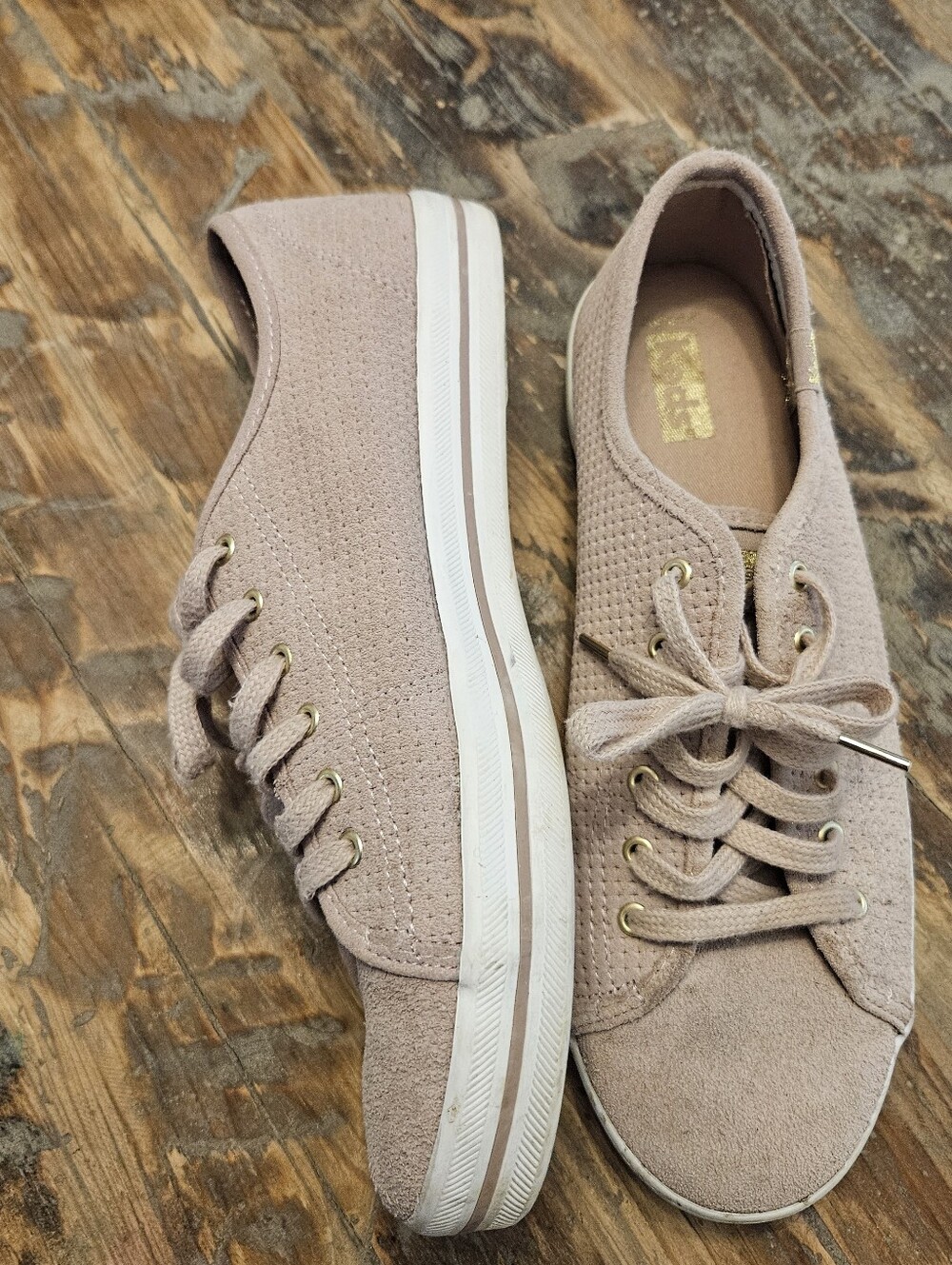 Keds Women's Blush Pink Casual Lace-Up Sneakers